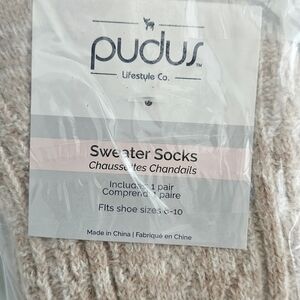 Women's Sweater Socks - Blush